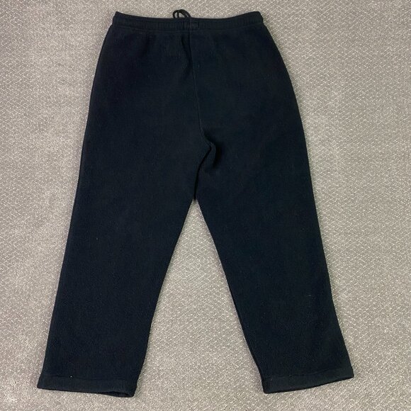 Vintage LL Bean Polartec Fleece Pants Men's Large Black Hiking Outdoor Joggers - Picture 4 of 11